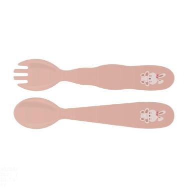 Imagem de Jogo de Talheres Infantil Tramontina Le Petit Rosa 02 Peças Tramontina