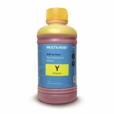 Imagem de Refil De Tinta Para Impressoras Epson 250Ml Amarelo Multilaser - RF016
