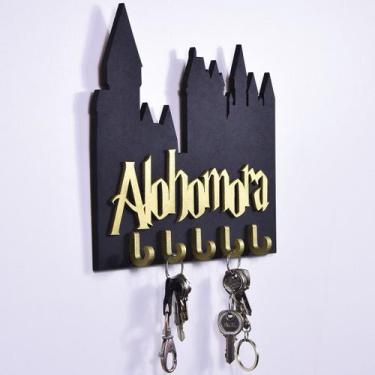 Imagem de Porta Chaves Harry Potter Alohomora Mdf Pronta Entrega - Mister Gentle