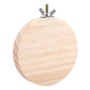 Imagem de IGKE Hamsters de madeira leve, hamsters Springboard, 9 cm para hamster papagaio hamster