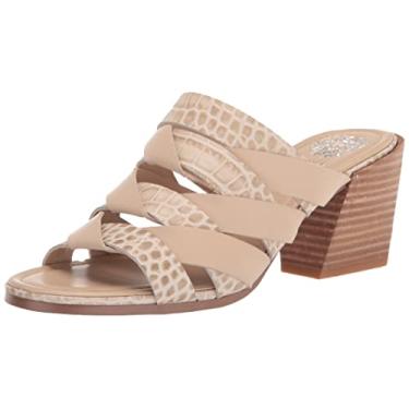 Imagem de Vince Camuto Sandália feminina Deljesta trançada de salto superior, Cinza-claro, 34