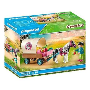 Imagem de Playmobil Country Carroça Com Pônei  35 Peças - Sunny