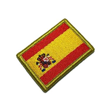 Imagem de BPESV011 Bandeira Espanha Bordado Fecho Contato