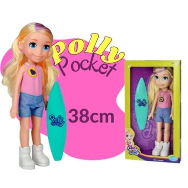 Boneca Polly Pocket Grande Camping/Surf Pupee - Up Brinquedos