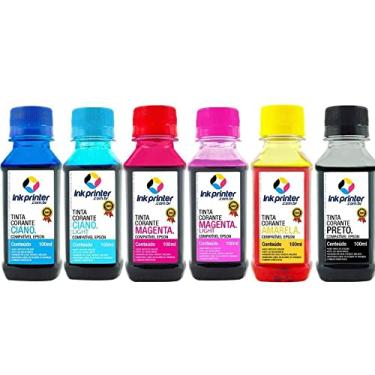 Imagem de Tinta Corante Inkprinter para Impressora Epson (6x100ml)
