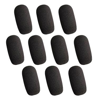 Imagem de Pacote com 10 mini pára-brisas de espuma para fone de ouvido microfone, capas de microfone de espuma de alta densidade para proteção de fone de ouvido para microfones Lavalier