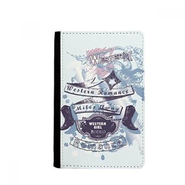 Imagem de Romance Sapatos de salto alto padrão de flores porta-passaporte Notecase Burse capa carteira porta-cartão, Multicolor