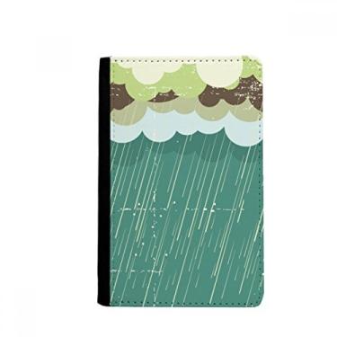 Imagem de Capa para passaporte Rain Cloud Sea Weather Pattern Notecase Burse carteira porta-cartões, Multicolor