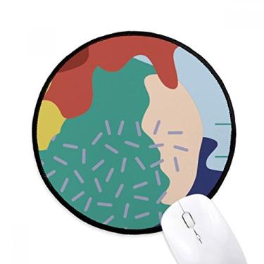 Imagem de DIYthinker Mouse pad de mesa de trabalho abstrato de plantas de cor para computador