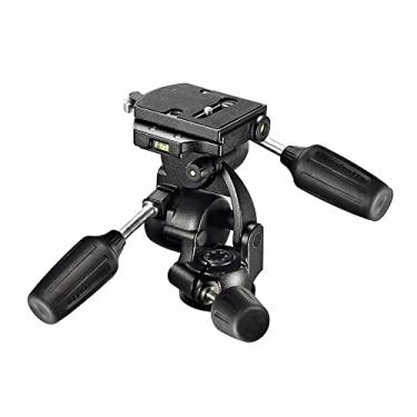 Imagem de Manfrotto Cabeça de tripé 3D padrão com liberação rápida, para tripés de câmera, cabeça esférica fluida, estabilizador de câmera, acessórios de fotografia para criação de conteúdo