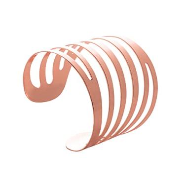 Imagem de Conjunto 4 Anéis para Guardanapo de Aço Curves Cobre 4cm - Lyor