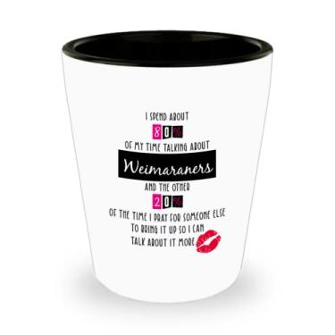 Imagem de DogsMakeMeHappy Weimaraners Copo de shot, ideia de presente Weimaraners, presente para Weimaraners, ideia de e Natal