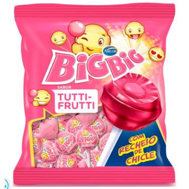 Imagem de Pirulito Chiclete Tutti Frutti Big Big C/42 unids - 500g