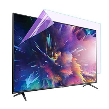 Imagem de JQZWXX Protetor de tela de TV fosco anti-luz azul 43-75 polegadas, alivia o cansaço ocular e dorme melhor, para LCD, LED, OLED 4K, 65 polegadas 1429 x 804 mm