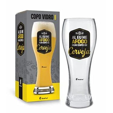 Imagem de Copo Cerveja Gigante 680ml Afogo num Copo de Cerveja Frases Buteco