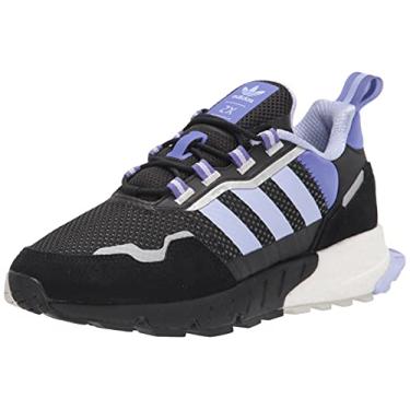 Imagem de adidas Originals Tênis feminino Zx 1k Boost, Preto/tom violeta/roxo, 5.5