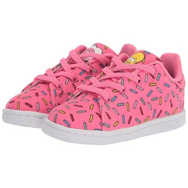 Imagem de adidas Originals Tênis infantil unissex Stan Smith, Semi solar rosa/branco/rosa solar semi, 5.5 Infant