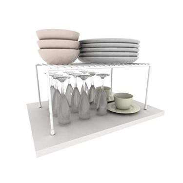Imagem de Organizador Armário de Cozinha Aramado Aço 42cm (BRANCO)