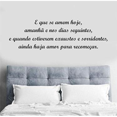 Imagem de Adesivo De Parede Frase Casal Que Se Ama 50x120cm