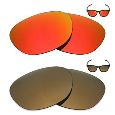 Imagem de 2 pares de lentes polarizadas de substituição da Mryok para óculos de sol Oakley Stringer – Opções