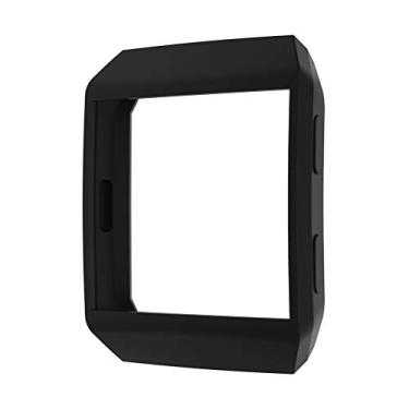 Imagem de UKCOCO 1 peça de capa protetora de silicone macio à prova de choque, capa para smartwatch Fitbit Ionic ((Preto)