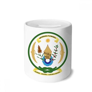Imagem de DIYthinker Porta-moedas de cerâmica com emblema nacional da África do Ruanda