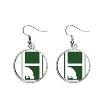 Imagem de Brinco feminino Hippo Weight River Mud Ear Pendente Prata Drop Jewelry