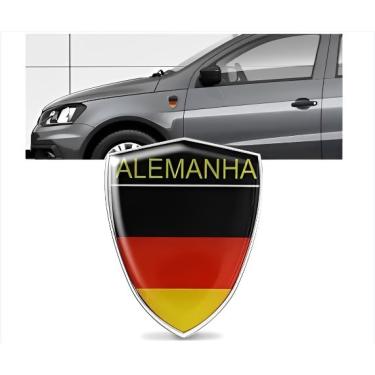 Imagem de Emblema Escudo Alemanha Auto Relevo Para T-Cross Fox Polo Jetta