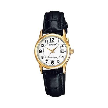 Imagem de Relógio de Pulso Casio Social Feminino Pequeno Analógico Dourado LTP-V002GL-7BUDF