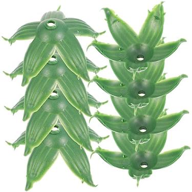 Imagem de TEHAUX 1 Conjunto DIY Flor Toro Flores Artificiais Verdes Flores Artificiais Cálices Suprimentos DIY Flor Cálices Falsos Acessórios De Material De Flor Rosa Rosas Flores De Plástico