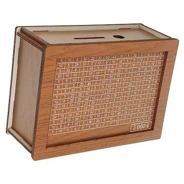 Imagem de Veemoon Caixa De Madeira Cofrinho Decoração Vintage Para Decoração De Mesa Em Casa Cofrinho Para Crianças Recipiente De Moedas Domésticas Suprimentos Para Casa Pote De Dinheiro Simples