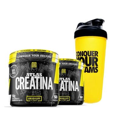 Imagem de Kit 2x Creatina Atlas 150g + Coqueteleira 600ml - Iridium Labs