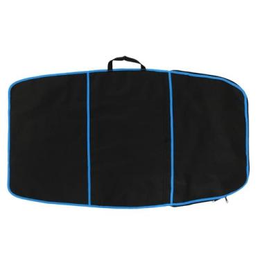 Imagem de Jadeshay Bolsa para prancha de surf Bolsa de viagem para prancha de surf Capa para bodyboard de poliéster Bolsa de transporte Acessório de surf (faixa amarela, listra vermelha, listra azul) (cor: listra azul)