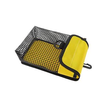 Imagem de Generic Bolsa de armazenamento de equipamento de mergulho com clipe giratório de Bolsa de mergulho Bóia transportadora Bolsa de, AMARELO, Malha grande