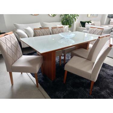 Imagem de Sala De Jantar 6 Cadeiras 1,80 X 90 Cm - Sofisticado Interiores