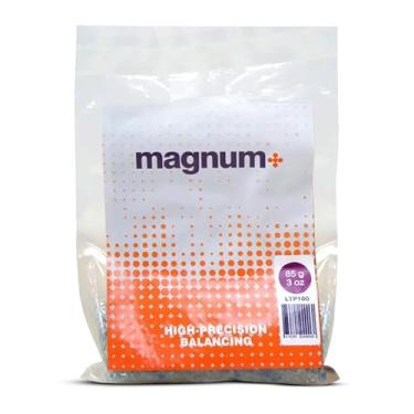 Imagem de Magnum+ Contas de equilíbrio de pneus 3 onças Conjunto de 4 sacos, compatível com TPMS