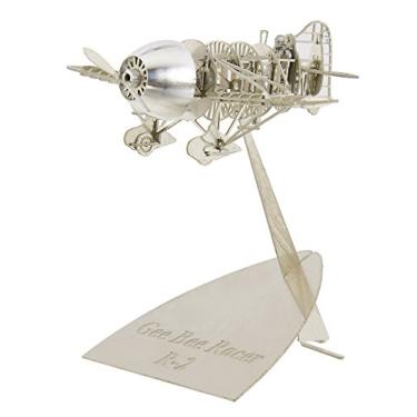 Imagem de Metal Airplane Model of the The Gee Bee Racer R-2 by Aerobase – Silver Colored