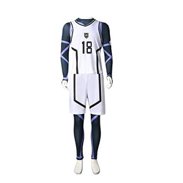 Imagem de Wandamaga Fantasia masculina para cosplay de Isagi Yoichi Yoichi Chigiri Hyoma, Multicolorido15, G