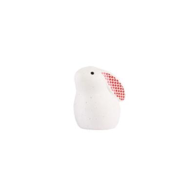 Imagem de ESTINTENG Decoração de cerâmica animal abstrata nórdica, decoração simples e moderna, ornamentos de coelho - coelho branco pequeno