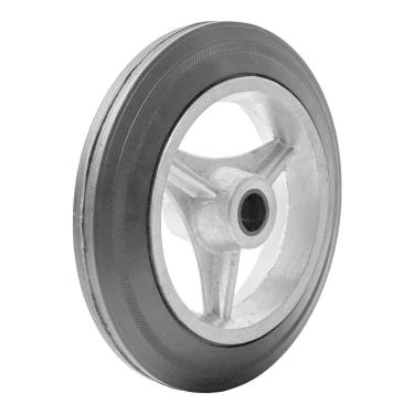 Imagem de Roda Alumínio 6” Montada com Pneu Maciço 9” Eixo de 3/4" - RodaLeve RLM-105N0304