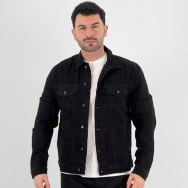 Imagem de Jaqueta Ouzzare Jeans com Botão Masculina-Masculino