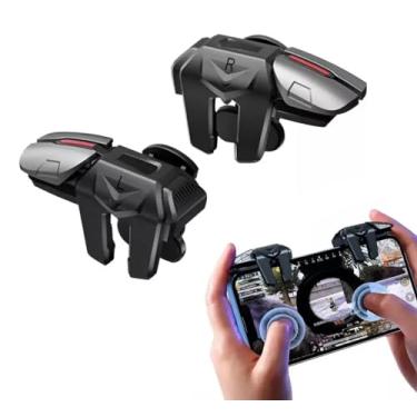 Imagem de Controle Gatilho L1/l2 + R1/r2 Gamepad joystick Pubg Celular Mira Jogo 4 Botões