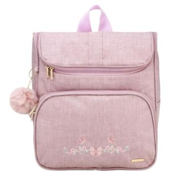 Imagem de Mochila Maternidade Garden Baby Infantil Borbada Escola Creche Rosa - Espera Feliz