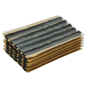 Imagem de ZERINT TS-160D30 Cordas de Reparo de Pneus Plugue de Tiras de Borracha Compatível com Todos Sem Câmara de Carro Motocicleta Caminhão Trator Trailer RV ATV (1/4" x 4" Preto 30 peças)