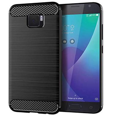 Imagem de NEKOYA Capa ASUS Zenfone V, sensação suave, proteção total, anti-arranhões e impressões digitais + capa para celular resistente a arranhões para ASUS Zenfone V preta