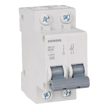Imagem de Disjuntor C Bipolar 5SJ1 - Siemens | 63A 5SJ1263-7MB