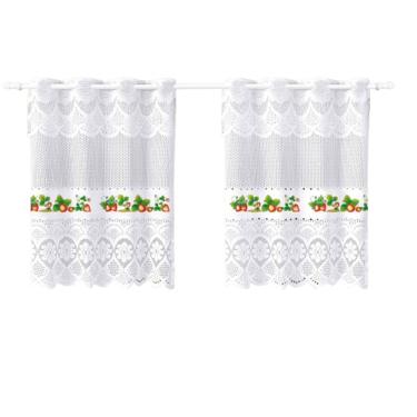 Imagem de Cortina Pia Bando Vitro Formosa Renda Cozinha 1,60x0,80x0,20