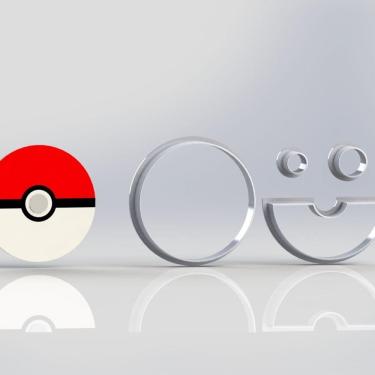 Imagem de Cortador Pokemon Pokebola Tamanho 8cm