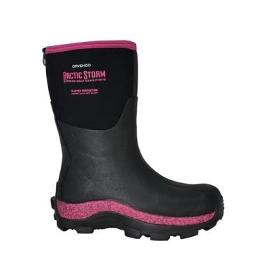 Imagem de Dryshod Bota feminina Arctic Storm Extreme-Cold Conditions Inverno Mid Boot, Preto/Cranberry, 8