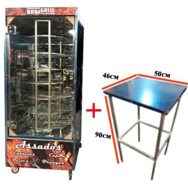 Imagem de Maquina de Assar Frangos 56 Frangos com Mesa Brasgrill, 220